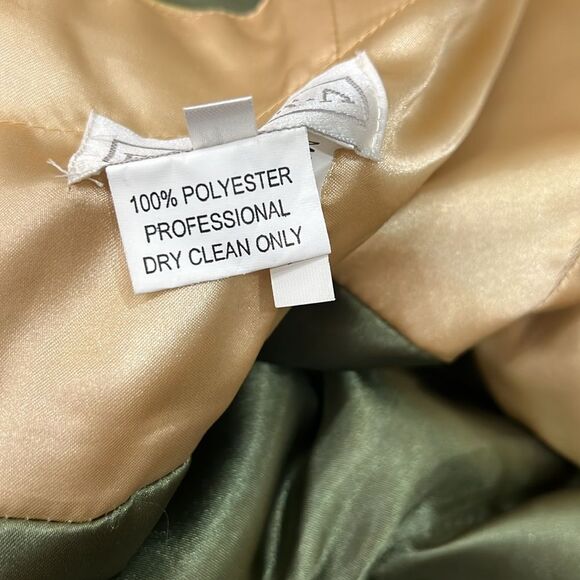 F.I.E.S.T.A FASHION Dress Sz Medium Formal Floral Embroided Beaded Sequin Gown - Picture 14 of 17